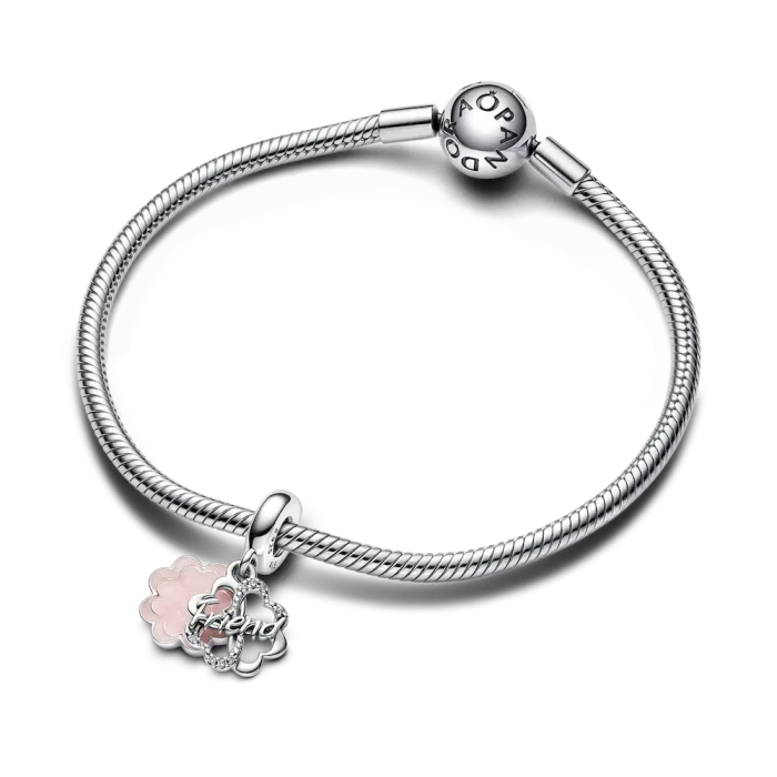 Four-leaf Clover Friendship Double Dangle Charm - Image 4