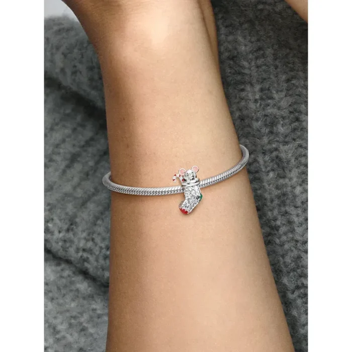 Festive Mouse & Stocking Charm - Image 2