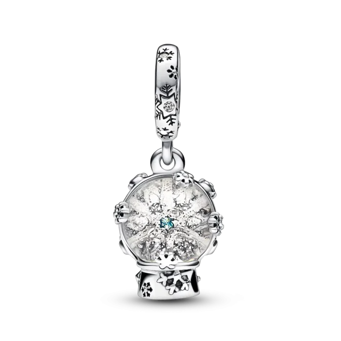 Snowflake Snow Globe Dangle Charm - Image 4