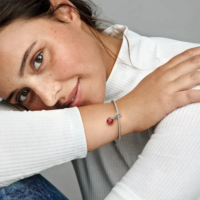 Red Ladybird Dangle Charm - Image 3