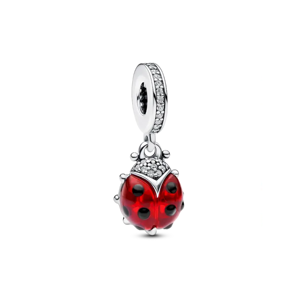 Red Ladybird Dangle Charm