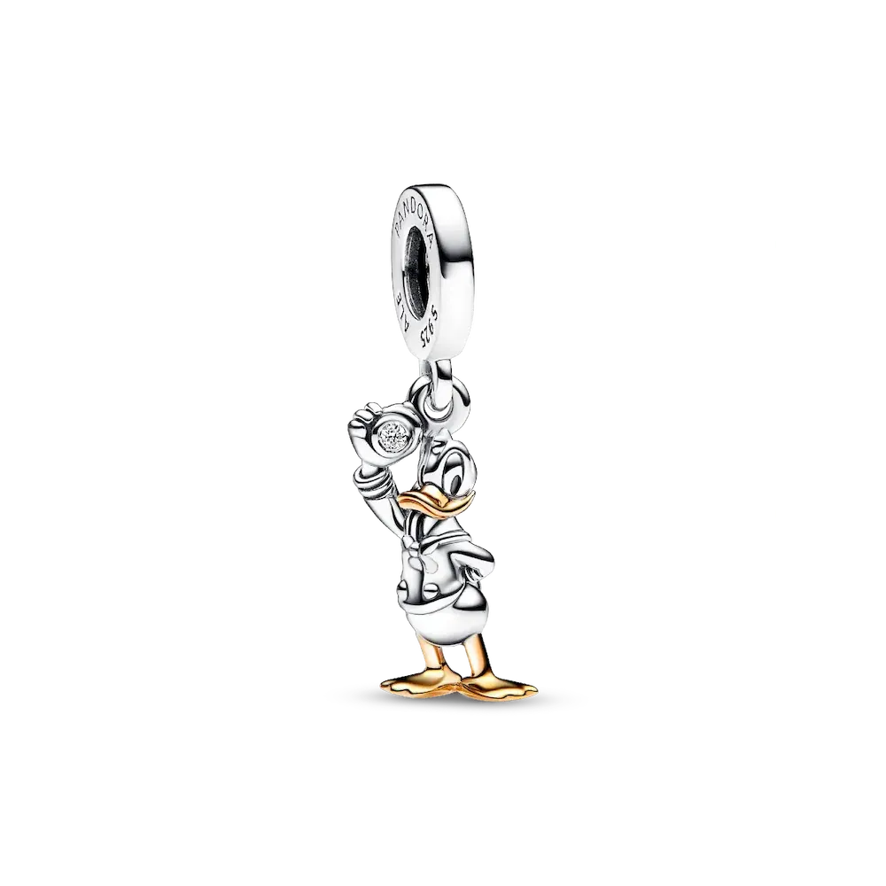 FINAL SALE - Disney 100th Anniversary Donald Duck Lab-grown Diamond Dangle Charm
