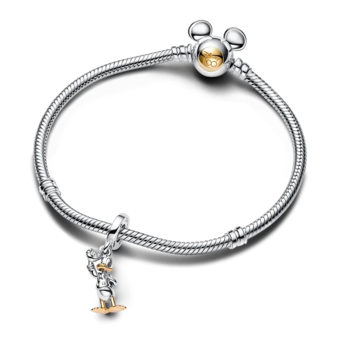 FINAL SALE - Disney 100th Anniversary Donald Duck Lab-grown Diamond Dangle Charm - Image 4