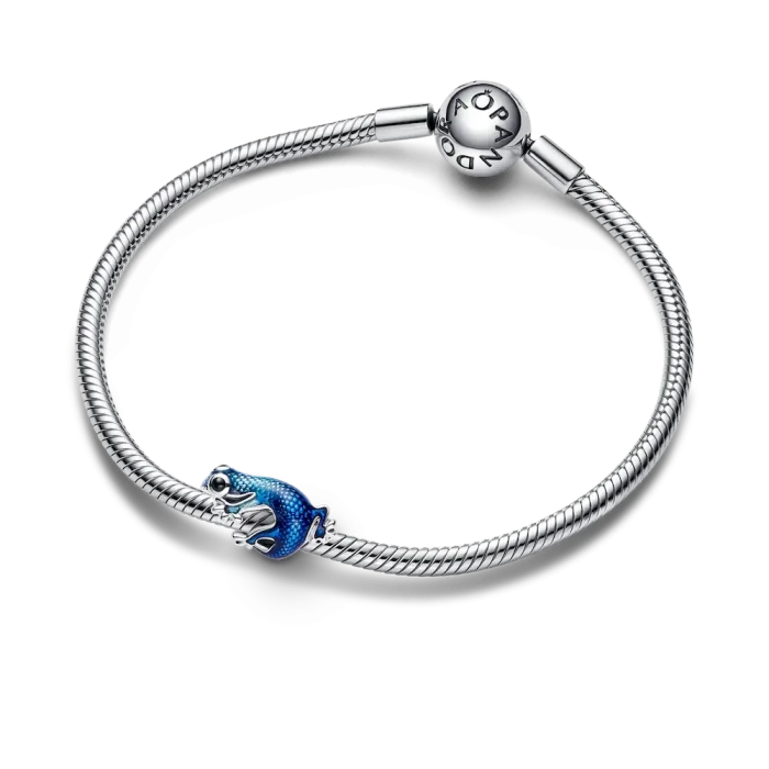 Metallic Blue Gecko Charm - Image 5