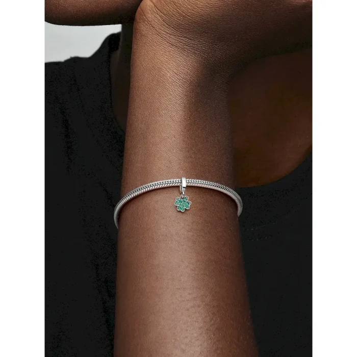 Four Leaf Clover Dangle Charm - Image 2