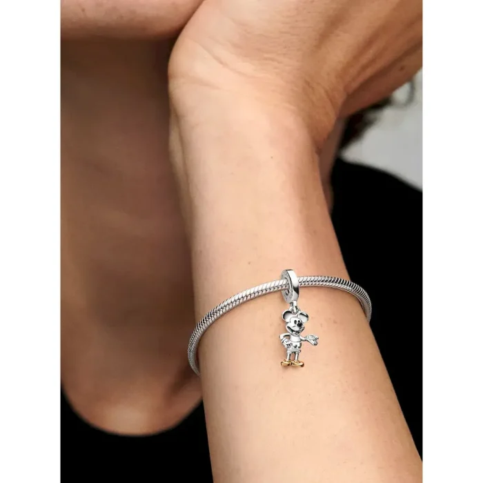 FINAL SALE - Disney 100th Anniversary Mickey Mouse Lab-grown Diamond Dangle Charm - Image 2