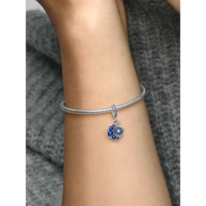 Sparkling Moon Spinning Dangle Charm - Image 2