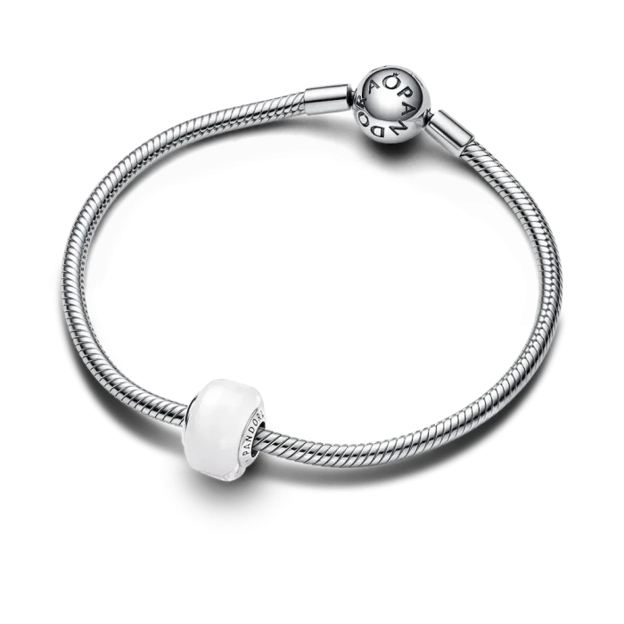 White Mini Murano Glass Charm - Image 8