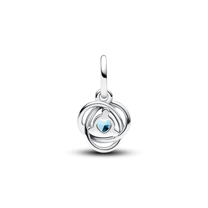 Sea Aqua Blue Eternity Circle Dangle Charm - Image 5