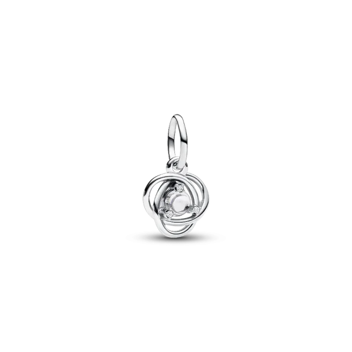 April Eternity Circle Dangle Charm Bracelet Set - Image 3