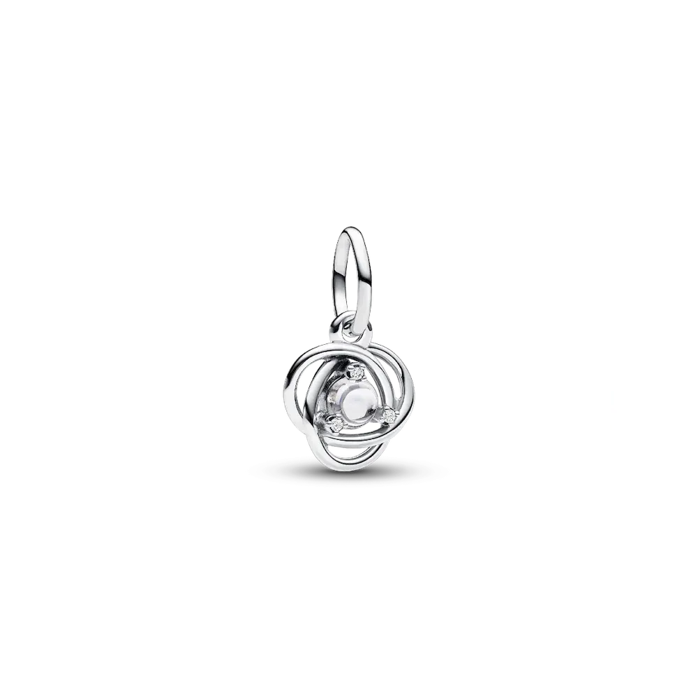 Clear Eternity Circle Dangle Charm