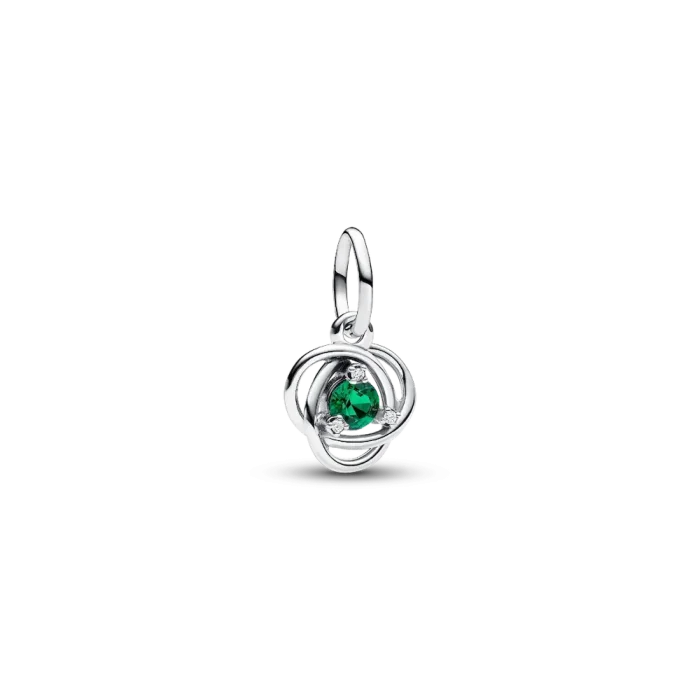 May Eternity Circle Dangle Charm Bracelet Set - Image 3