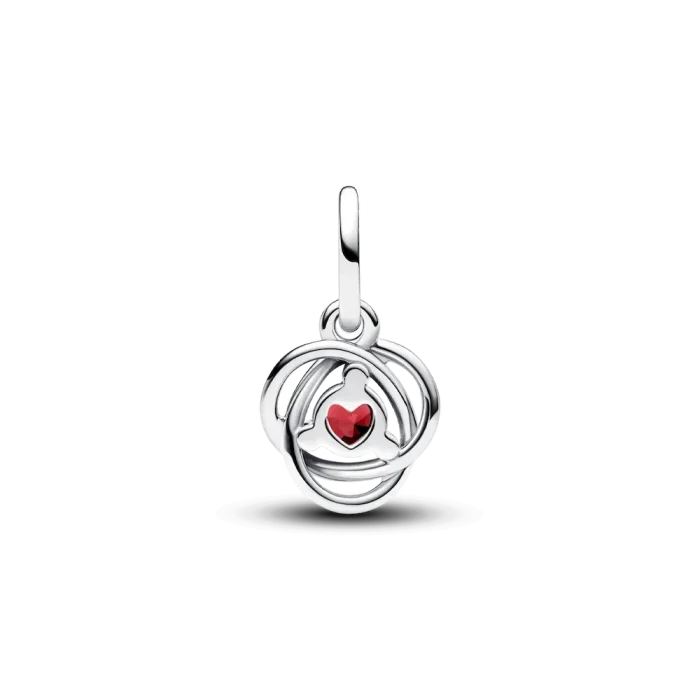 True Red Eternity Circle Dangle Charm - Image 7