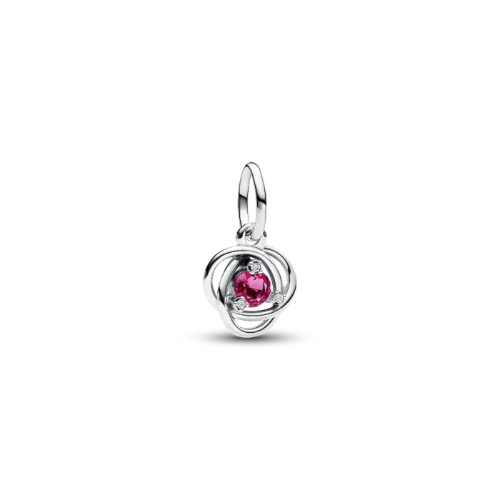 October Eternity Circle Dangle Charm Bracelet Set - Image 2