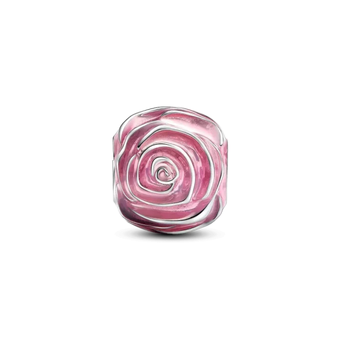 Pink Rose in Bloom Charm - Image 6