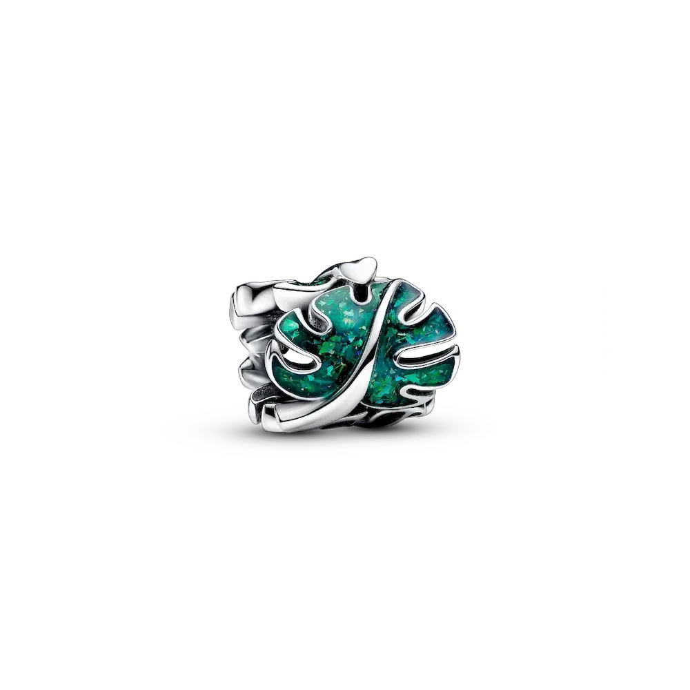 Green Monstera Leaves Charm