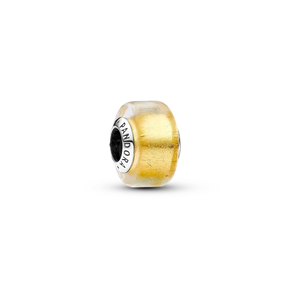 Golden Mini Murano Glass Charm