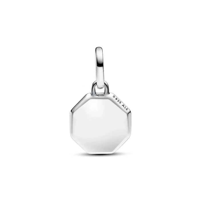 Turquoise-colored Engravable Mini Medallion Charm - Image 7