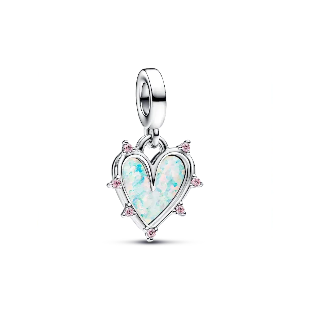 Friendship Opalescent Double Dangle Charm