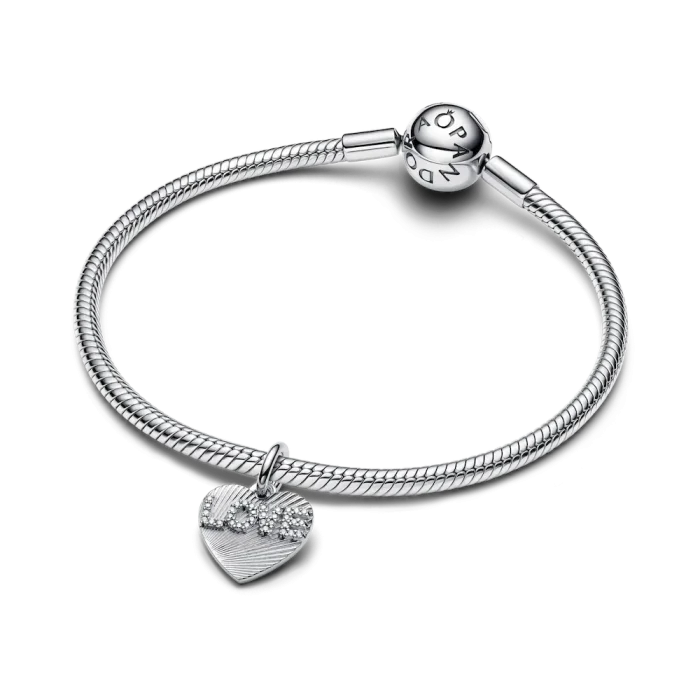 BE LOVE Engravable Love Heart Charm Bracelet Set - Image 11