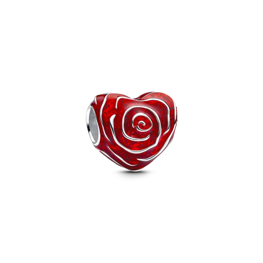 Rose Heart Charm