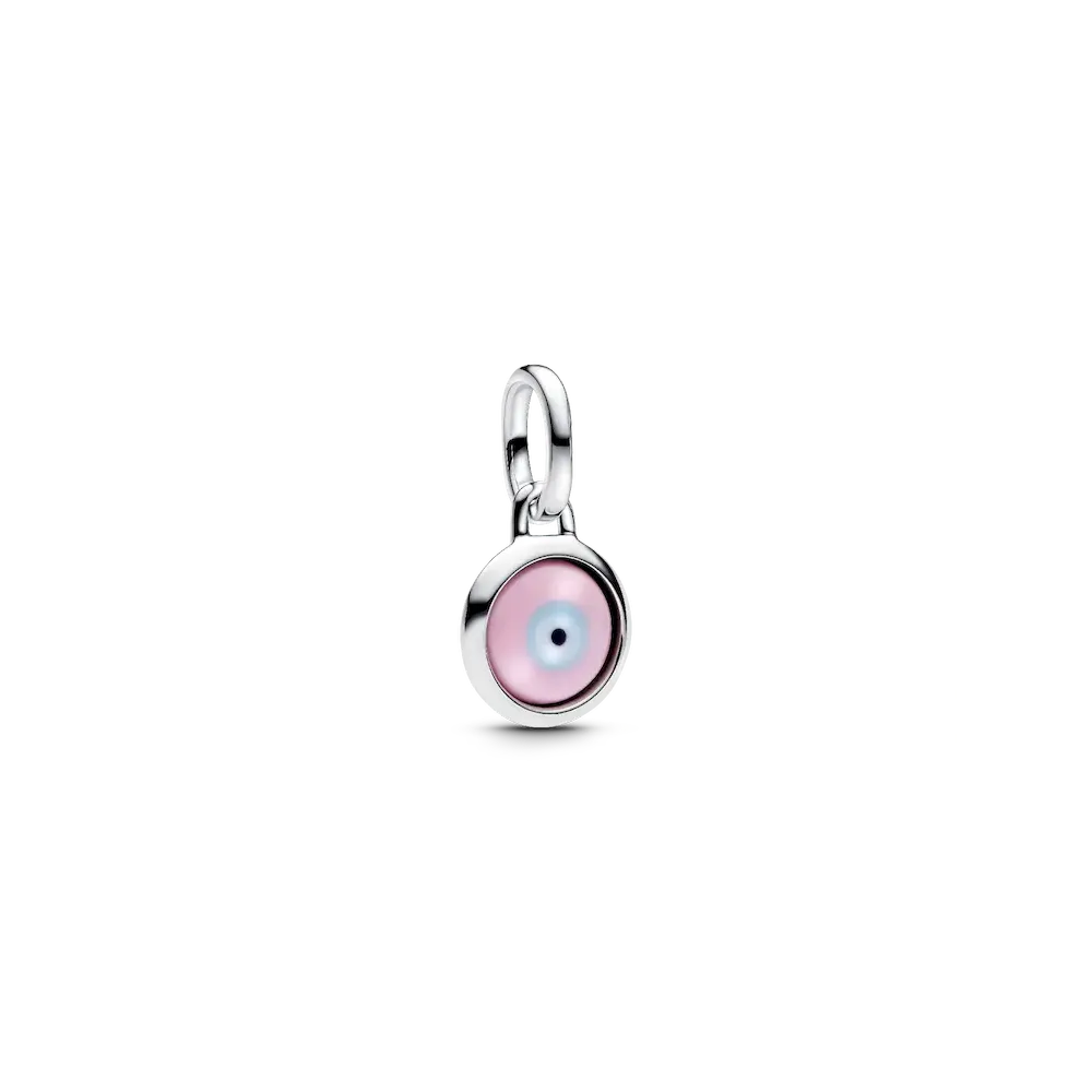 Engravable Evil Eye Murano Glass Mini Dangle Charm