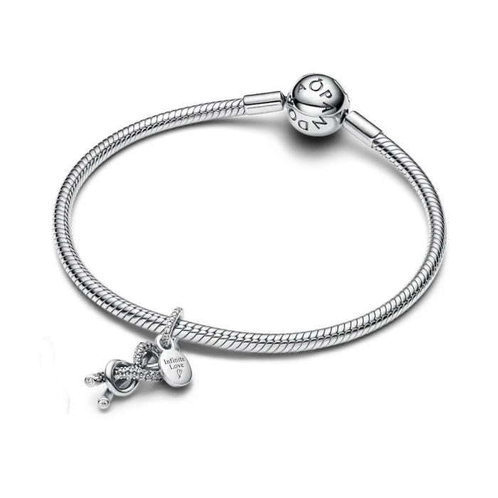 Pavé Infinity Knot Dangle Charm - Image 5