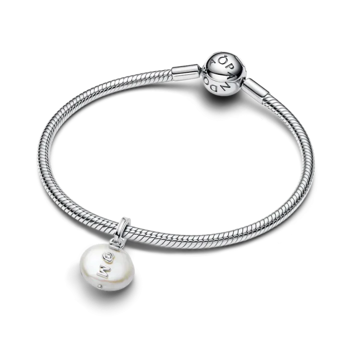 Treated Freshwater Cultured Baroque Pearl Mom Dangle Charm - Image 6