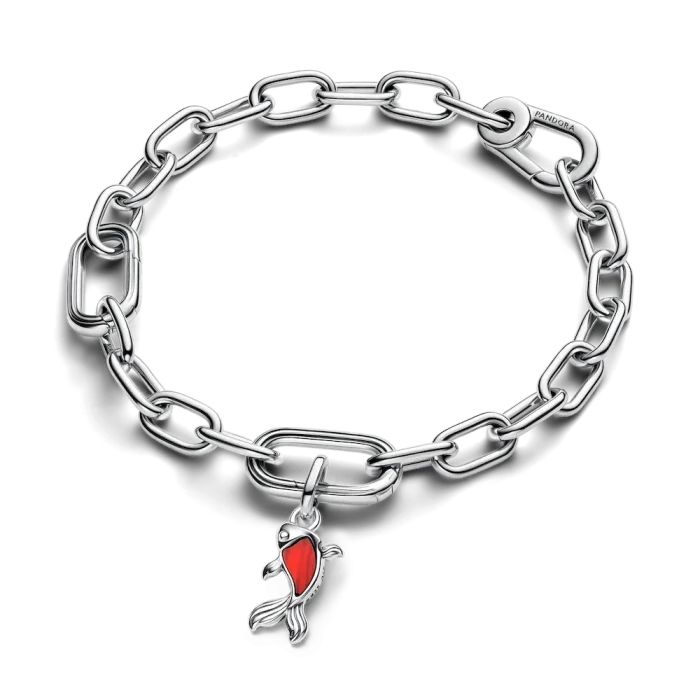 Red Murano Glass Koi Fish Mini Dangle Charm - Image 4