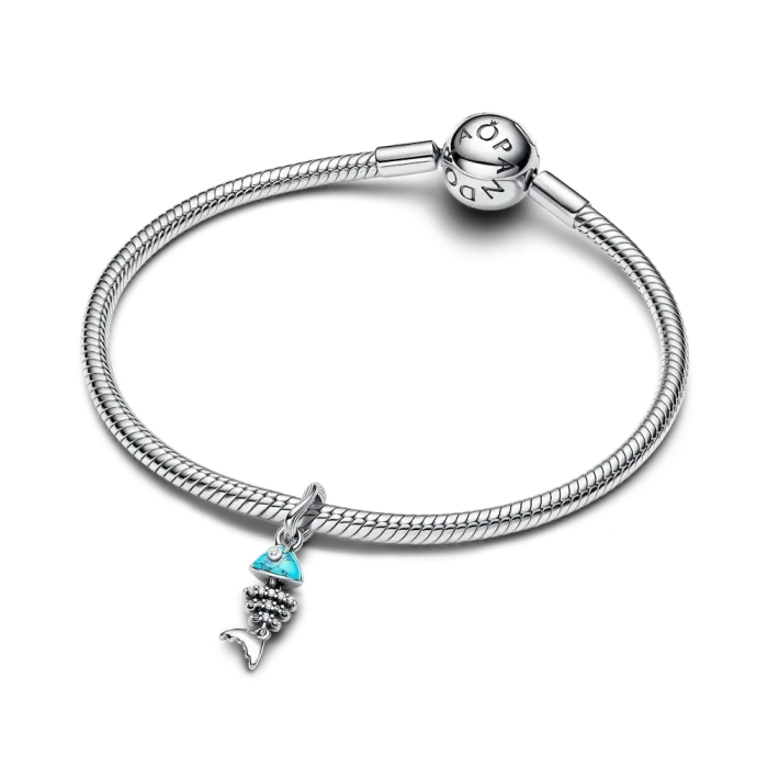 Turquoise-colored Fishbone Dangle Charm - Image 5