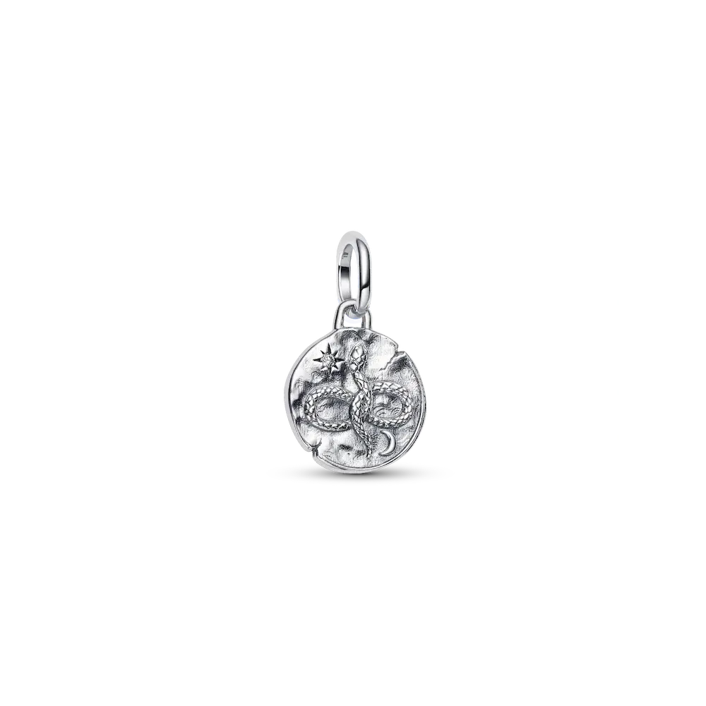 Infinity Snake Medallion Charm