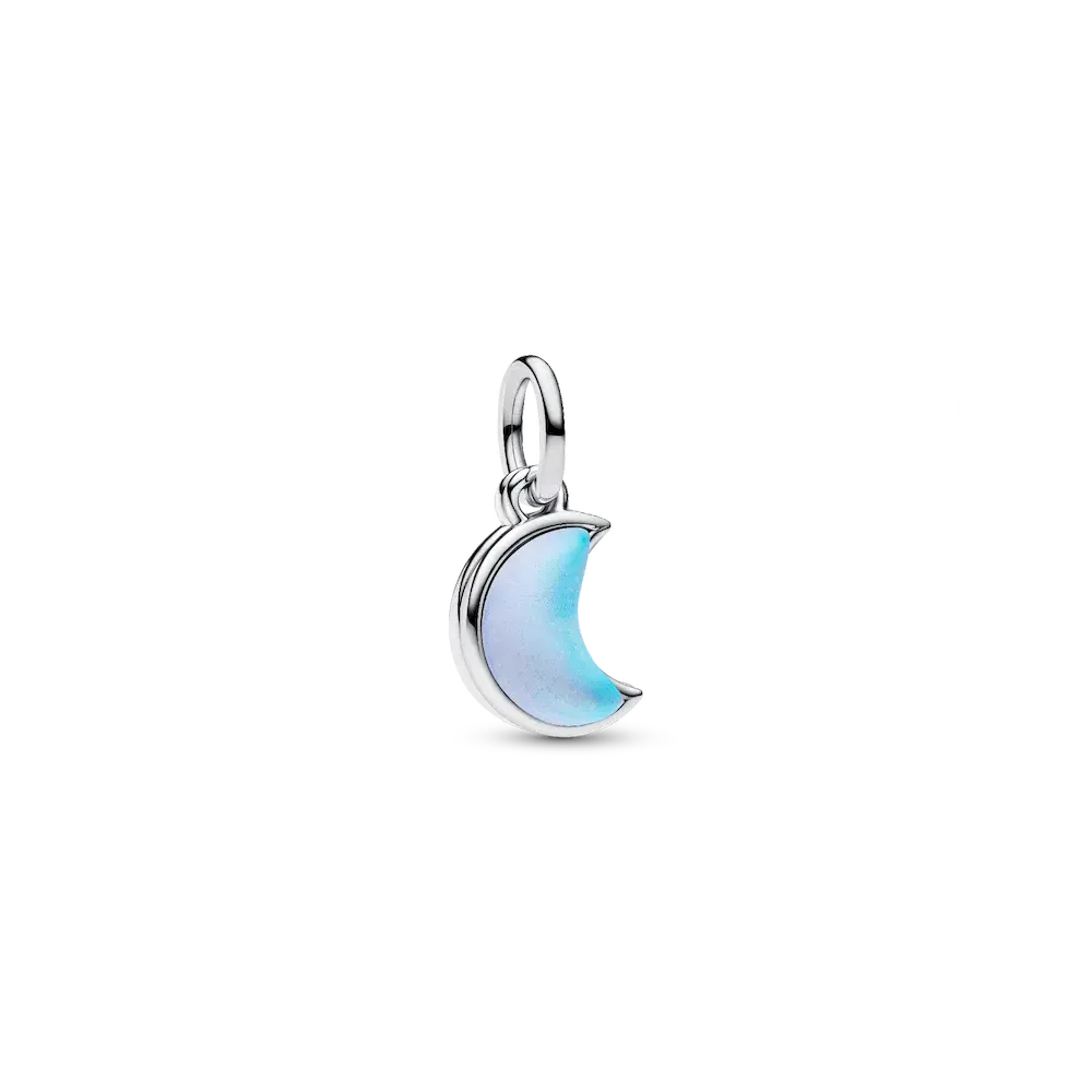 Crescent Moon Double Dangle Charm