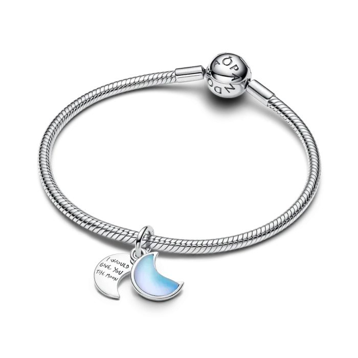 Crescent Moon Double Dangle Charm - Image 7