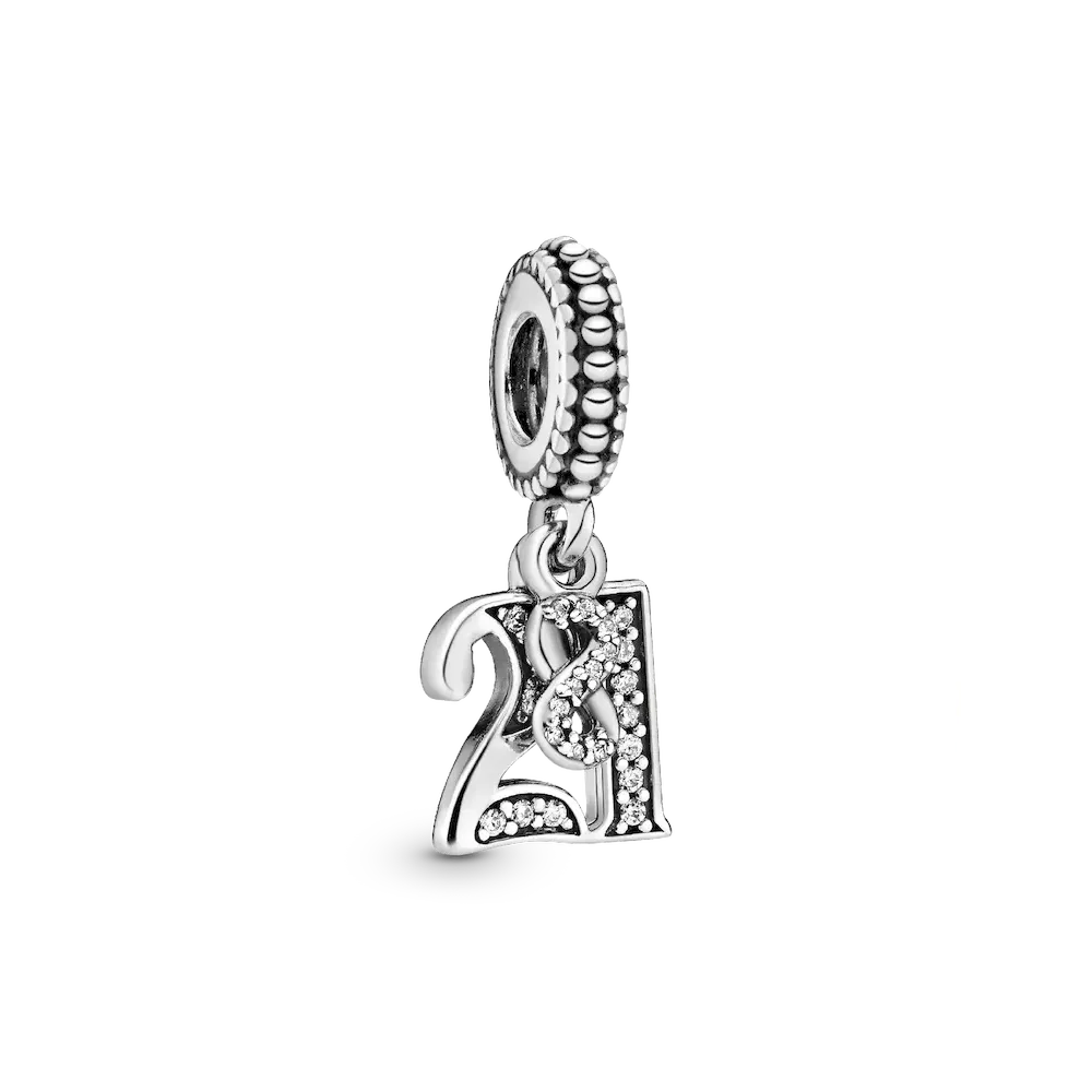 21st Celebration Dangle Charm