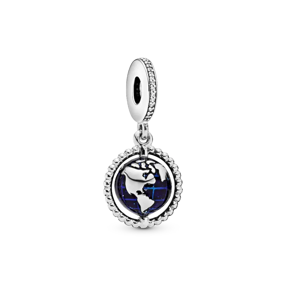 Spinning Globe Dangle Charm