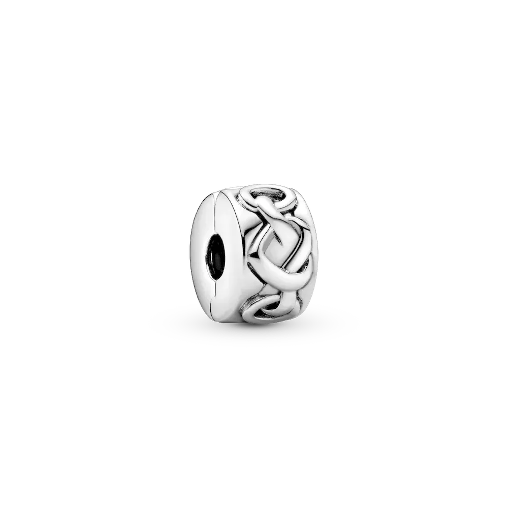 Knotted Hearts Clip Charm