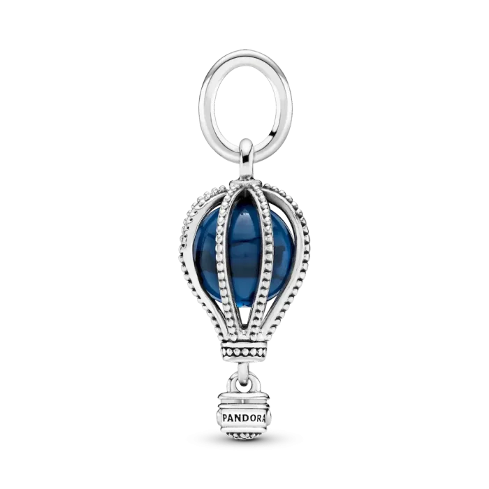 Blue Hot Air Balloon Travel Charm - Image 4