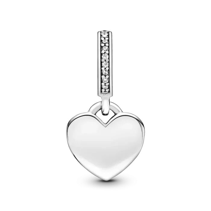 Engravable Heart Tag Dangle Charm - Image 5
