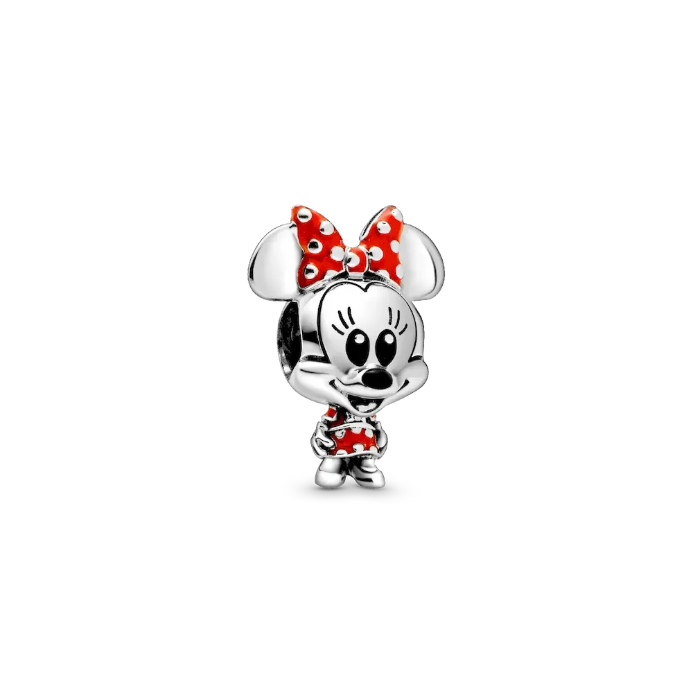 Disney Minnie Mouse Dotted Dress & Bow Charm
