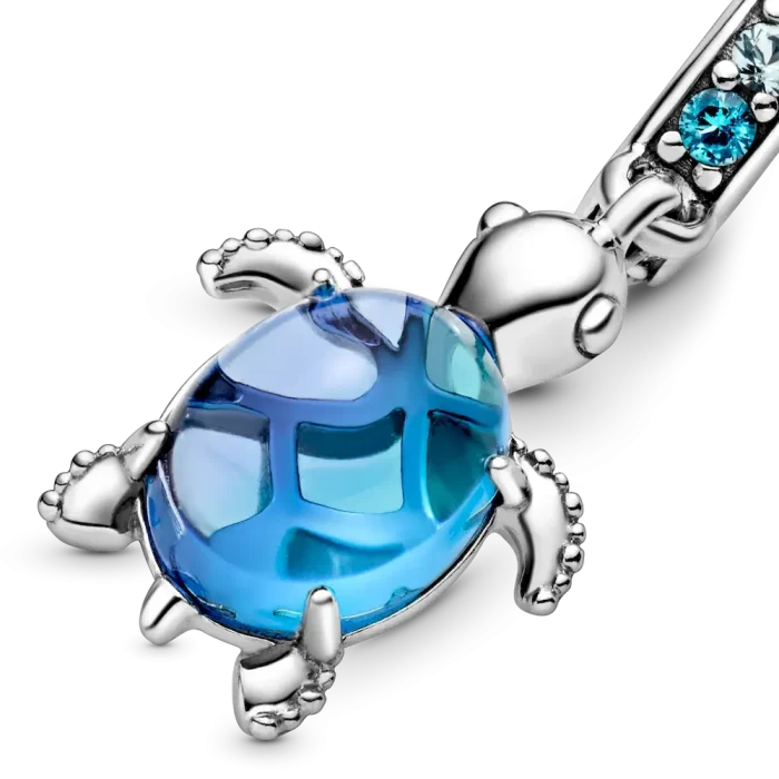 Murano Glass Sea Turtle Dangle Charm - Image 8