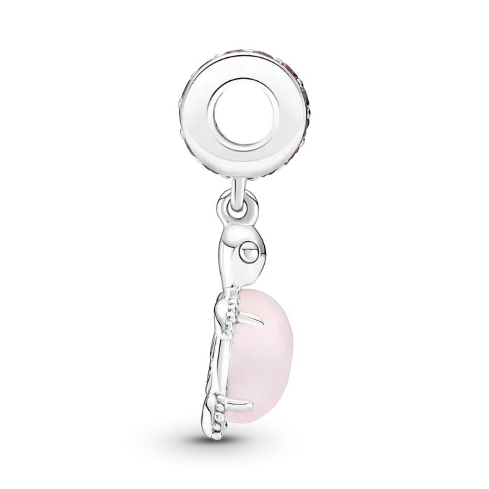 Murano Glass Pink Sea Turtle Dangle Charm - Image 5