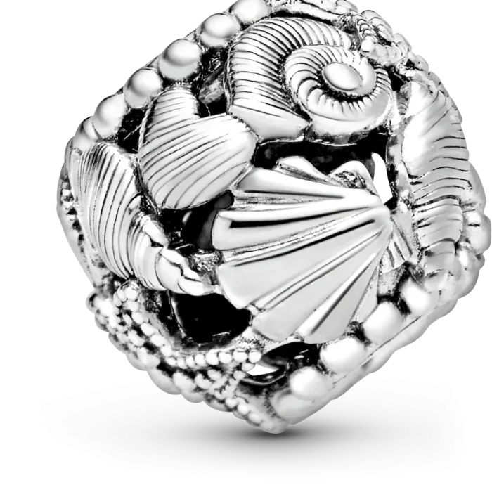 Openwork Starfish, Shells & Hearts Charm - Image 6