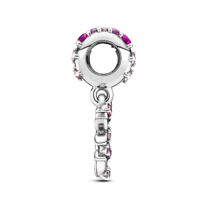 Pink Heart Family Tree Dangle Charm - Image 5