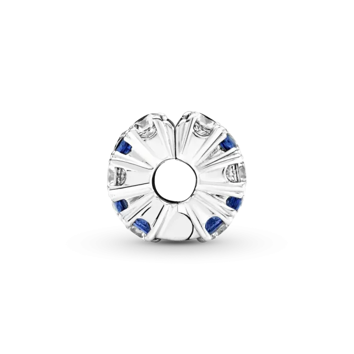 Clear & Blue Sparkling Clip Charm - Image 3