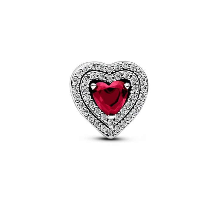 Sparkling Red Heart Dangle Charm Trio - Image 20