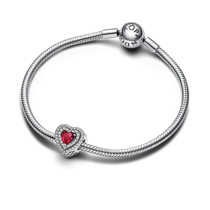 Sparkling Red Heart Dangle Charm Trio - Image 19