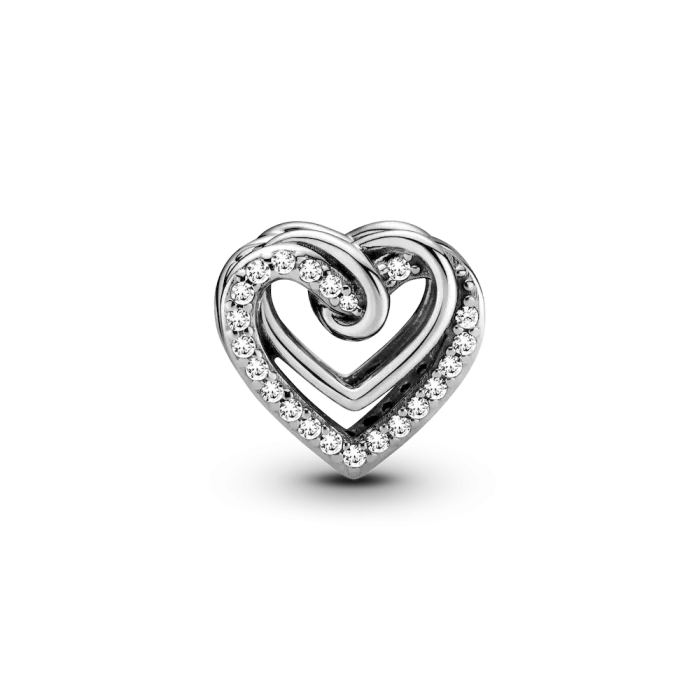 Sparkling Entwined Hearts Charm - Image 8
