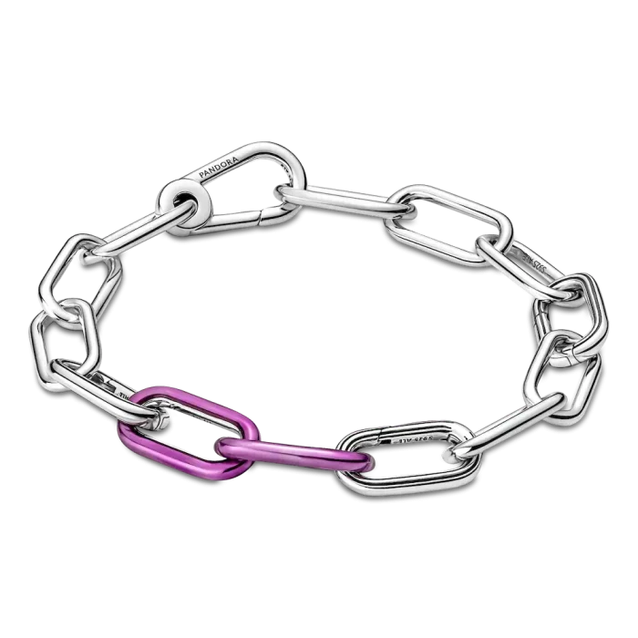 FINAL SALE - Pandora ME Styling Shocking Purple Double Link - Image 4