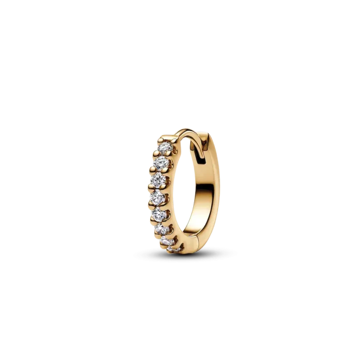 Pandora Era Lab-grown Diamond Hoop Earrings 14K Gold - Image 4