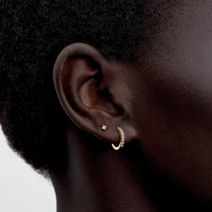 Pandora Era Lab-grown Diamond Stud Earrings 14K Gold - Image 2